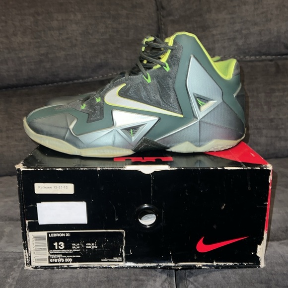 Nike Lebron X1 Mica gre green men’s 13 dunk man - Picture 10 of 15